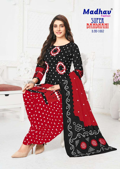 Super Bandhani Madhav Fashion Cotton Dress Material Manufacturer Ahmedabad