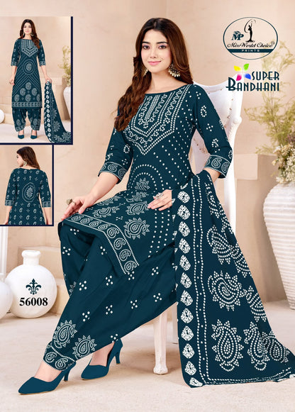 Super Bandhani Vol 56 Miss World Choice Cotton Dress Material Exporter India