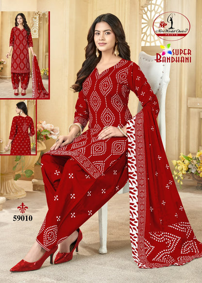 Super Bandhani Vol 59 Miss World Choice Cotton Dress Material Exporter