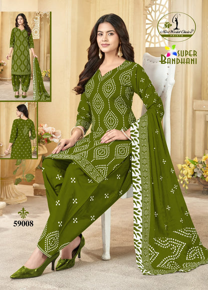 Super Bandhani Vol 59 Miss World Choice Cotton Dress Material Exporter