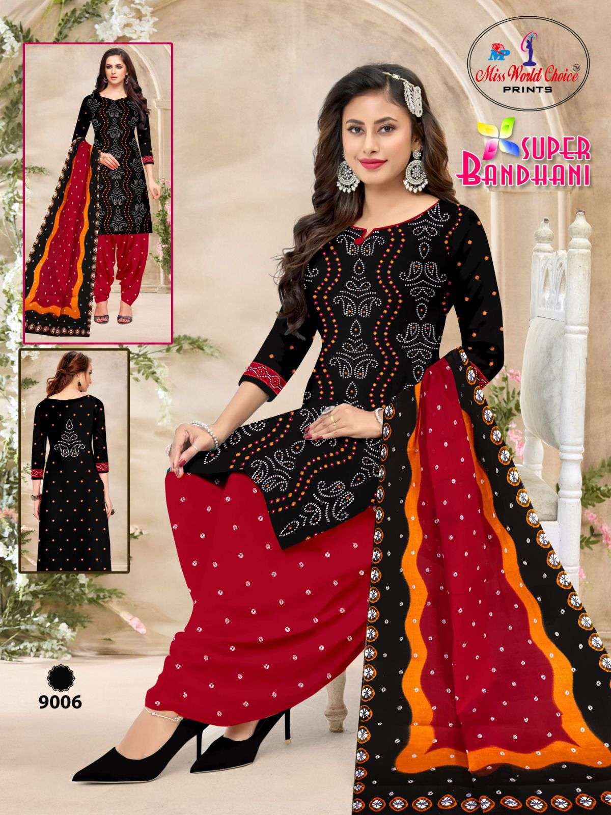 Super Bandhani Vol 9 Miss World Choice Cotton Dress Material Exporter India