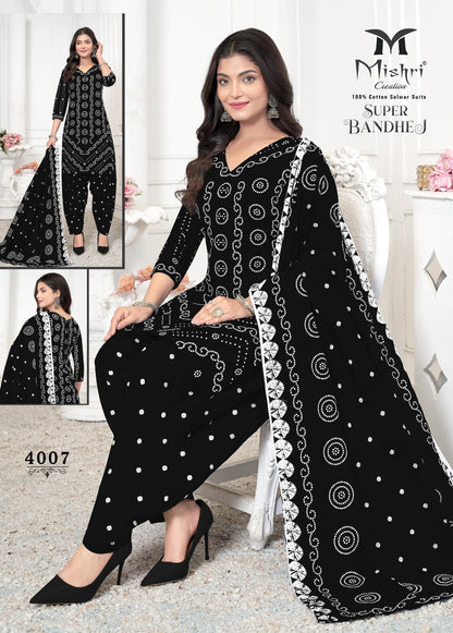 Super Bandhej Vol 4 Mishri Cotton Dress Material Supplier India