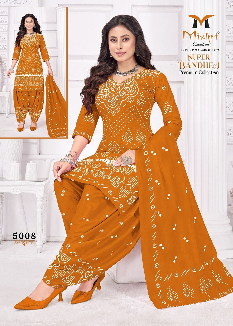 Super Bandhej Vol 5 Mishri Cotton Dress Material Wholesaler