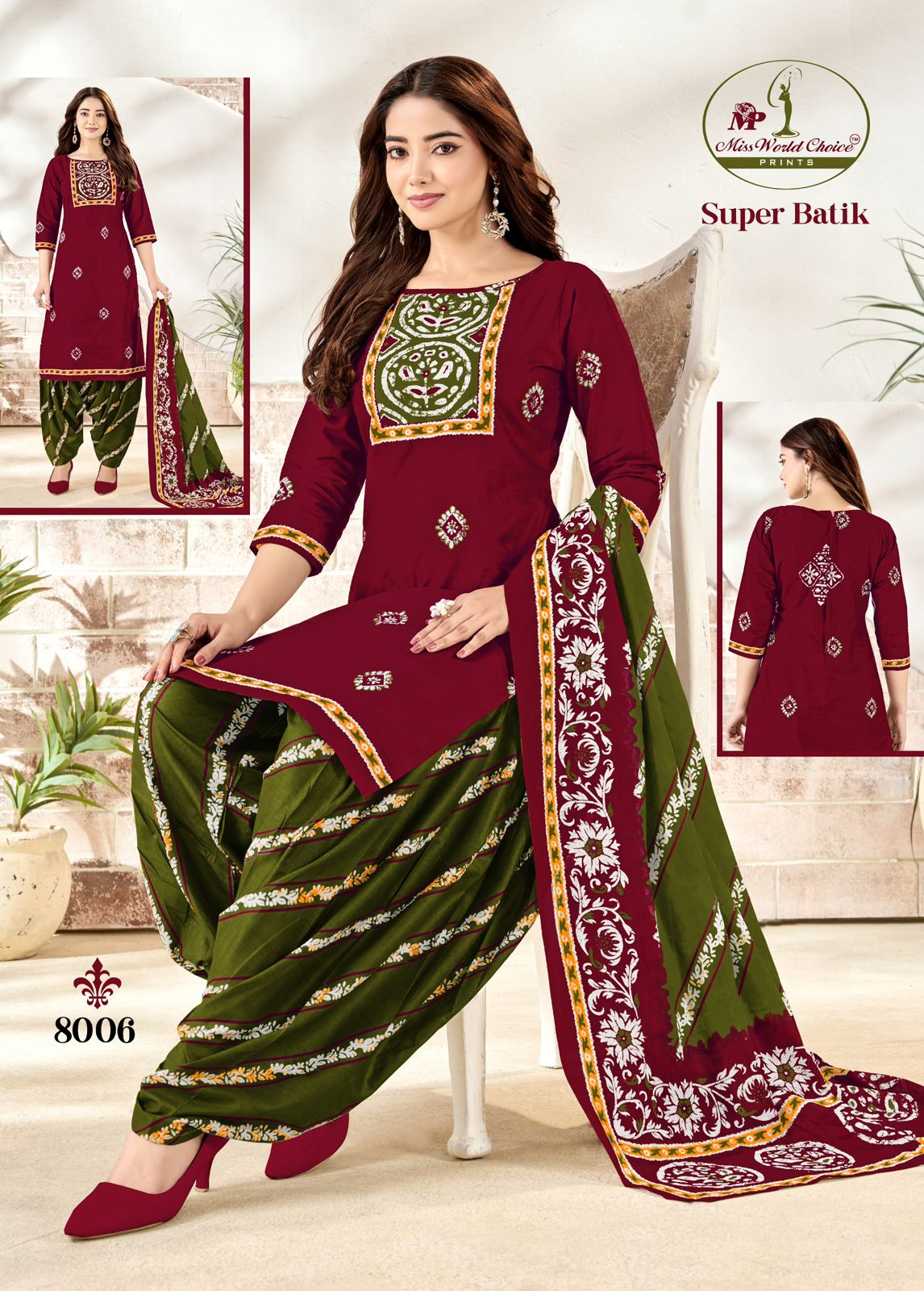 Super Batik Vol 8 Miss World Choice Cotton Dress Material Manufacturer