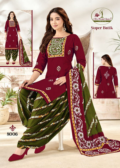 Super Batik Vol 8 Miss World Choice Cotton Dress Material Manufacturer