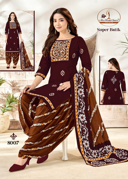 Super Batik Vol 8 Miss World Choice Cotton Dress Material Manufacturer