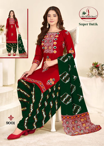 Super Batik Vol 9 Miss World Choice Cotton Dress Material Exporter India