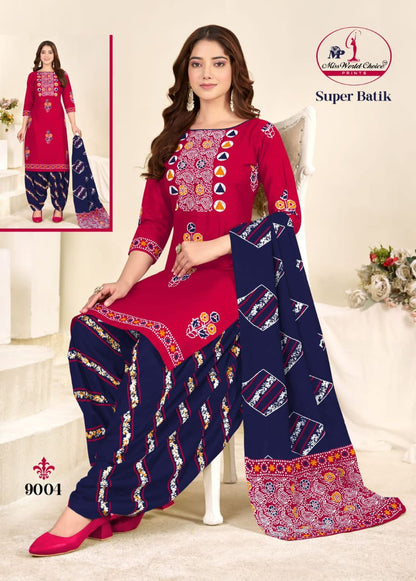 Super Batik Vol 9 Miss World Choice Cotton Dress Material Exporter India