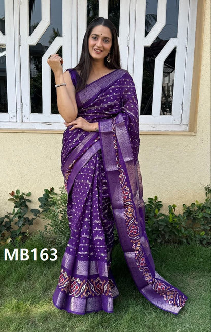 Super Candy Cotton Bandhani Mira Bela Sarees Manufacturer Gujarat