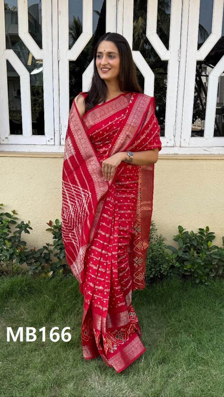 Super Candy Cotton Bandhani Mira Bela Sarees Manufacturer Gujarat