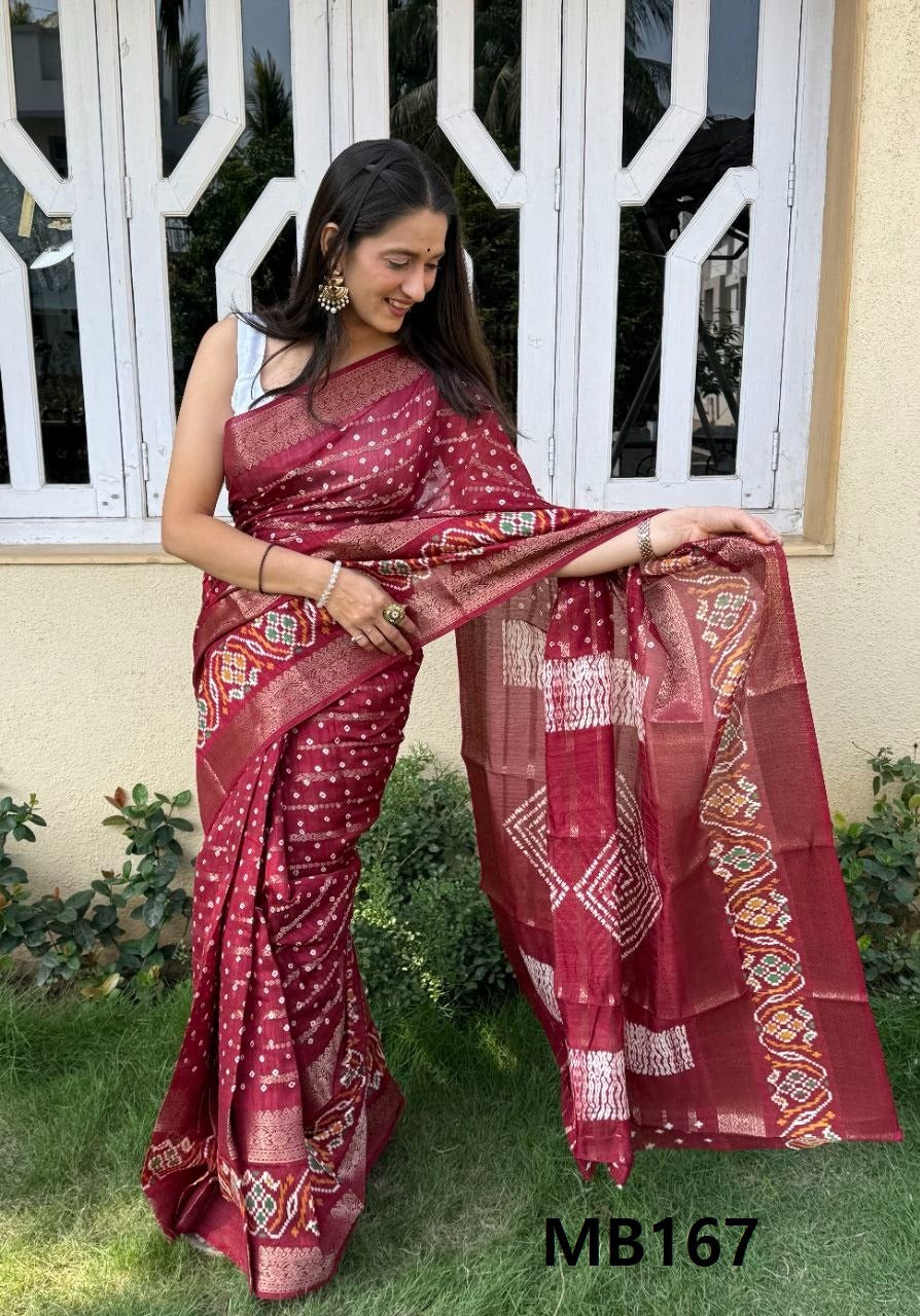 Super Candy Cotton Bandhani Mira Bela Sarees Manufacturer Gujarat