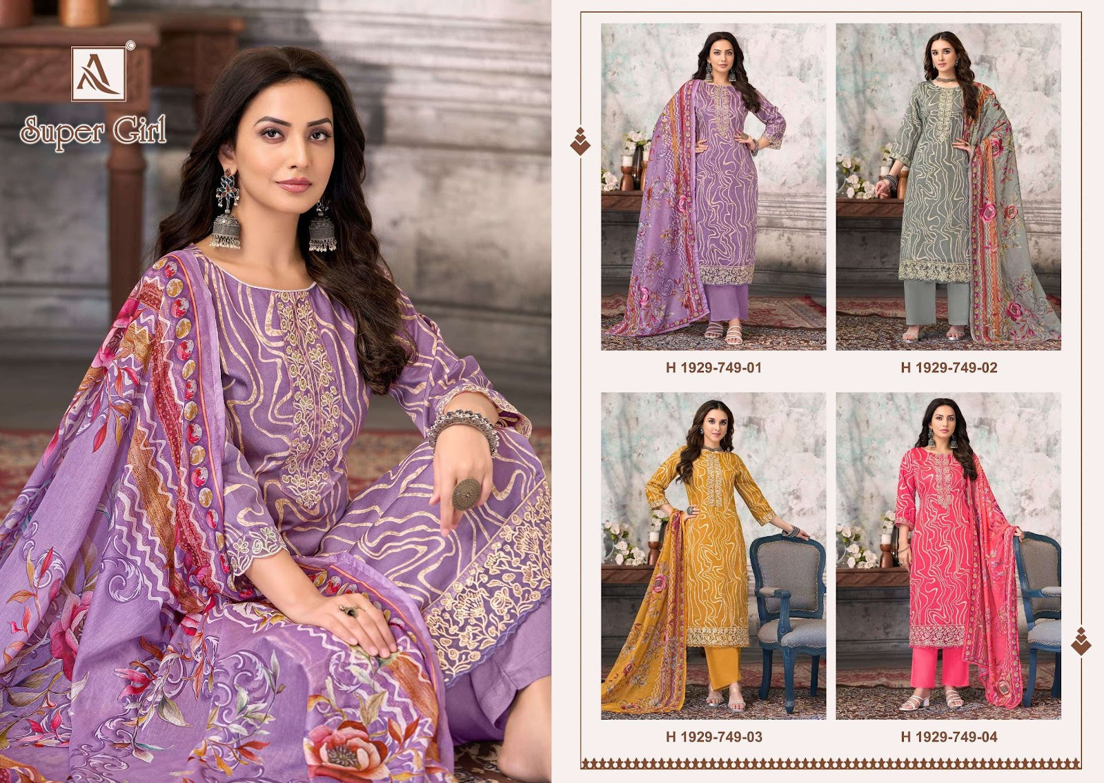 Super Girl Alok Pure Zam Pant Style Suits Manufacturer