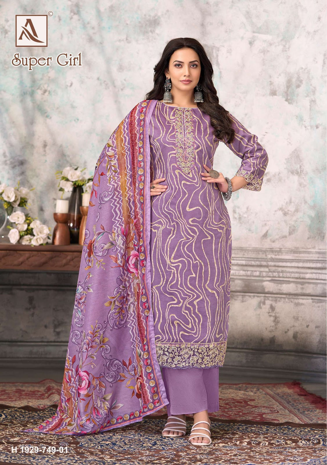 Super Girl Alok Pure Zam Pant Style Suits Manufacturer