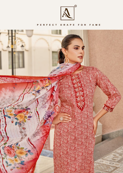 Super Girl Edition 3 Alok Zam Cotton Karachi Salwar Suits Manufacturer India
