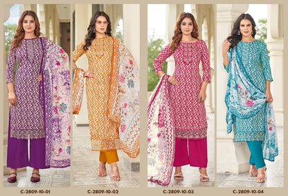 Super Girl Edition 4 Alok Zam Cotton Karachi Salwar Suits Wholesale