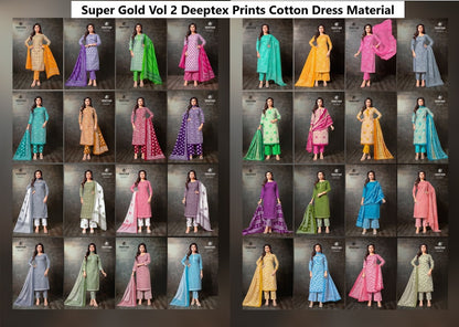 Super Gold Vol 2 Deeptex Prints Cotton Dress Material Manufacturer India