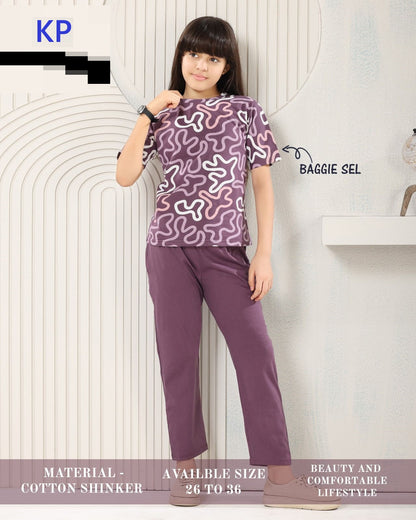 Super Hit Concept 2506 Kp Cotton Girls Night Suits Wholesaler India