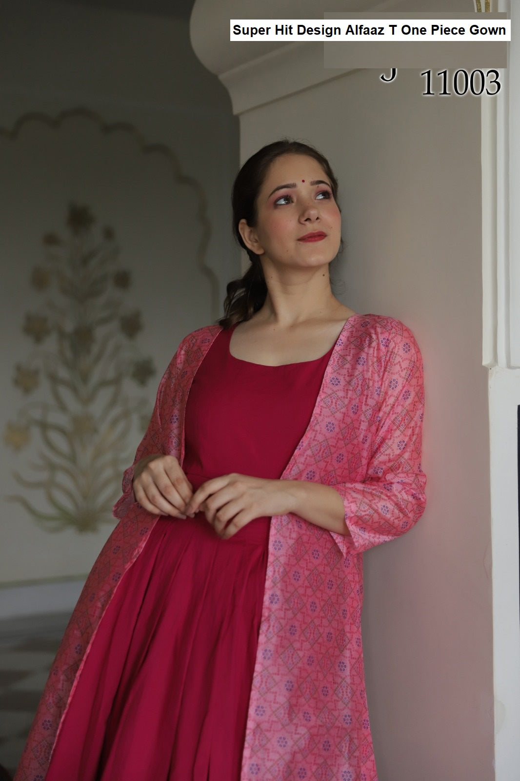 Super Hit Design Alfaaz T Muslin One Piece Gown Wholesale Rate