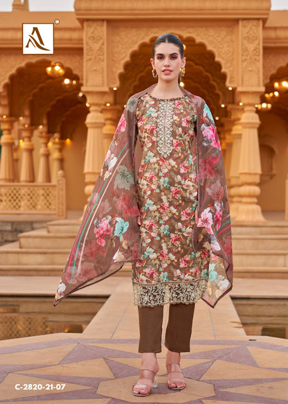 Super Queen Alok Premium Viscose Karachi Salwar Suits Wholesale Price