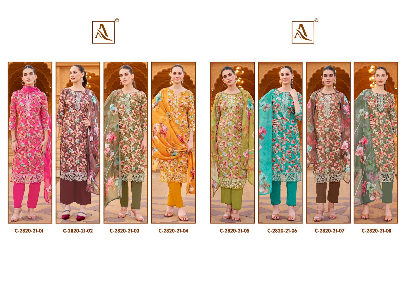 Super Queen Alok Premium Viscose Karachi Salwar Suits Wholesale Price