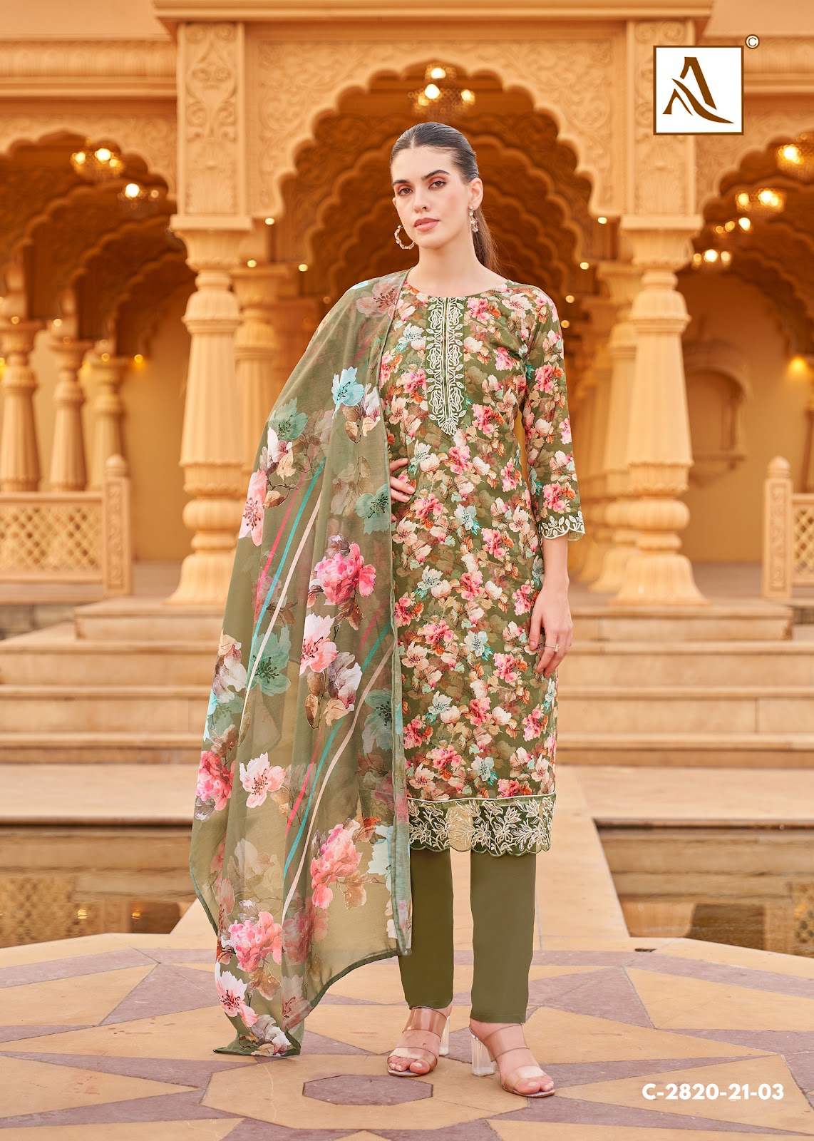 Super Queen Alok Premium Viscose Karachi Salwar Suits Wholesale Price