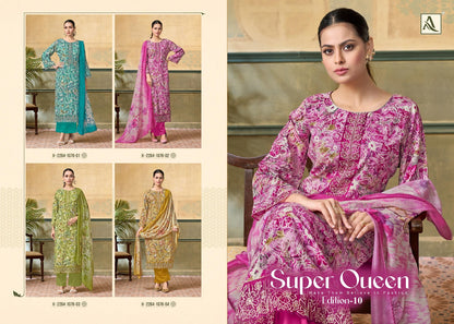Super Queen Edition 10 Alok Reyon Karachi Salwar Suits Supplier