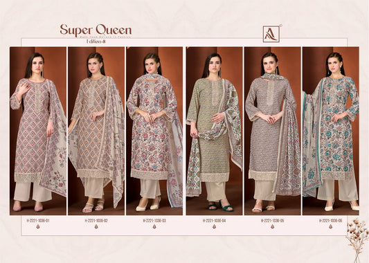 Super Queen Edition 8 Alok Reyon Karachi Salwar Suits Manufacturer Gujarat