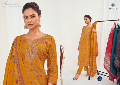 Super Silk Vol 12 Sunrise Modal Silk Pant Style Suits Wholesaler Ahmedabad