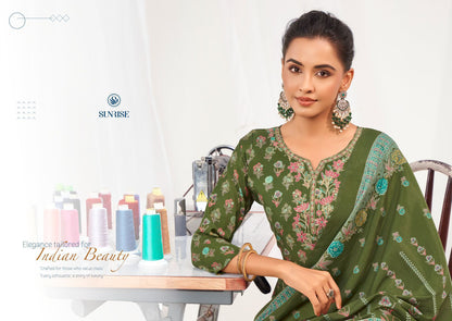 Super Silk Vol 12 Sunrise Modal Silk Pant Style Suits Wholesaler Ahmedabad