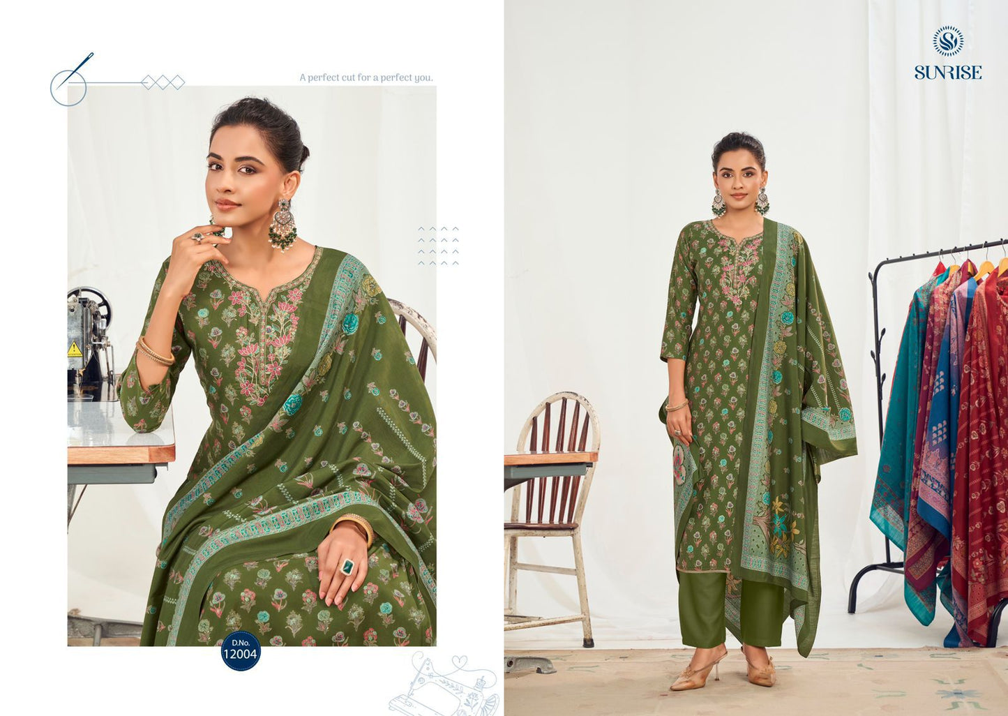 Super Silk Vol 12 Sunrise Modal Silk Pant Style Suits Wholesaler Ahmedabad