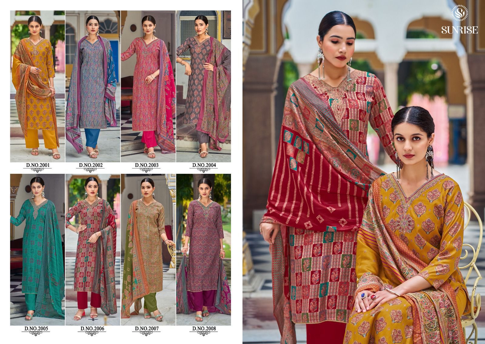 Super Silk Vol 2 Sunrise Modal Silk Pant Style Suits Supplier