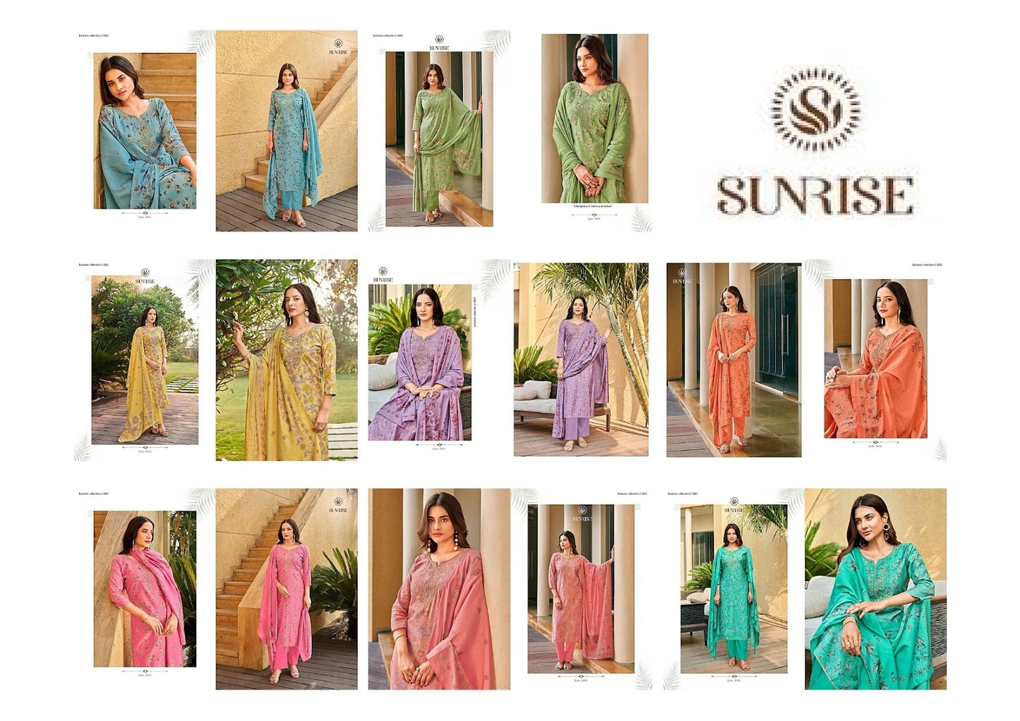 Super Silk Vol 8 Sunrise Modal Silk Pant Style Suits Manufacturer Ahmedabad
