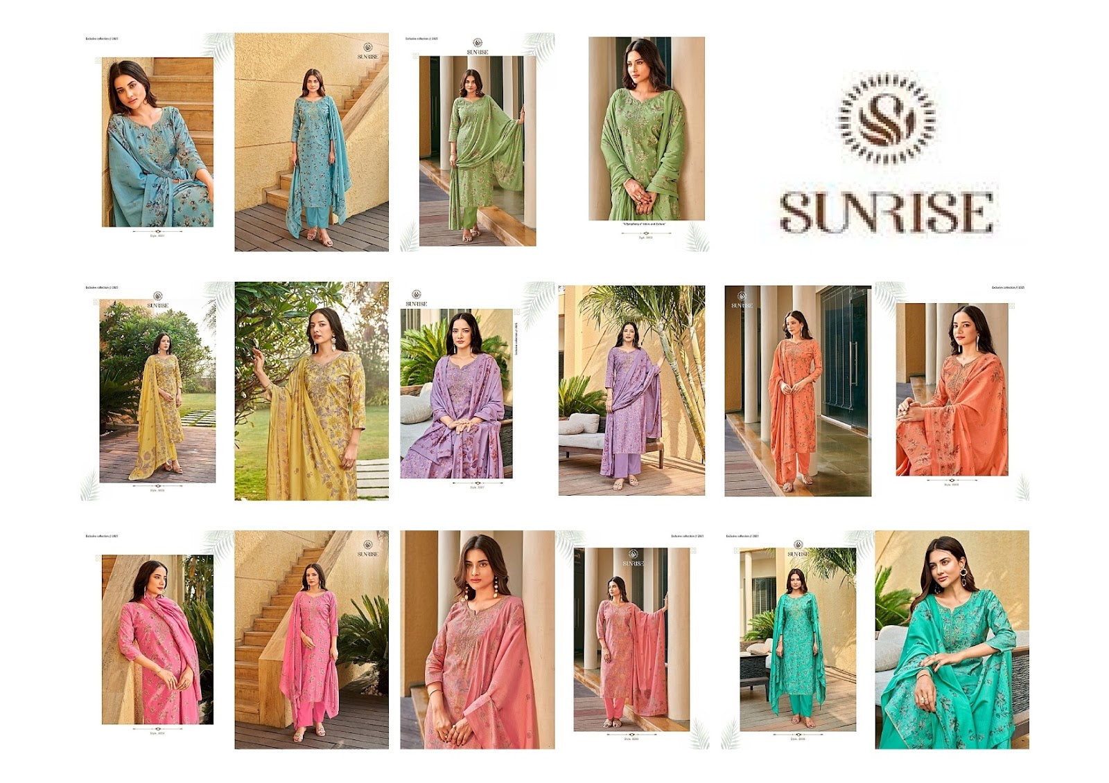 Super Silk Vol 8 Sunrise Modal Silk Pant Style Suits Manufacturer Ahmedabad