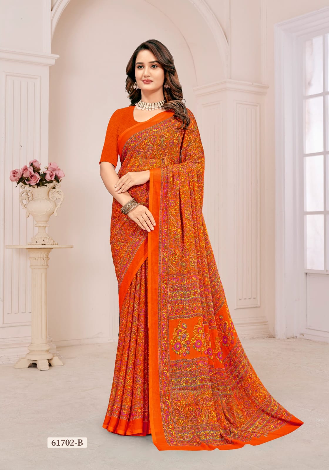 Super Star Chiffon 231 Ruchi Sarees Manufacturer Gujarat