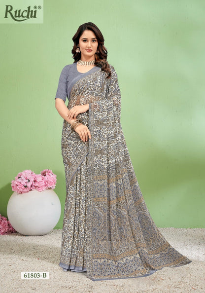 Super Star Chiffon 232 Ruchi Sarees Wholesaler India