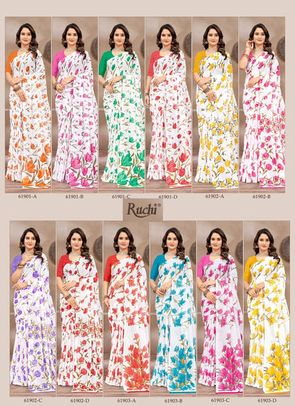 Super Star Chiffon 233 Ruchi Sarees Exporter India