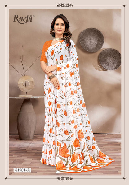 Super Star Chiffon 233 Ruchi Sarees Exporter India