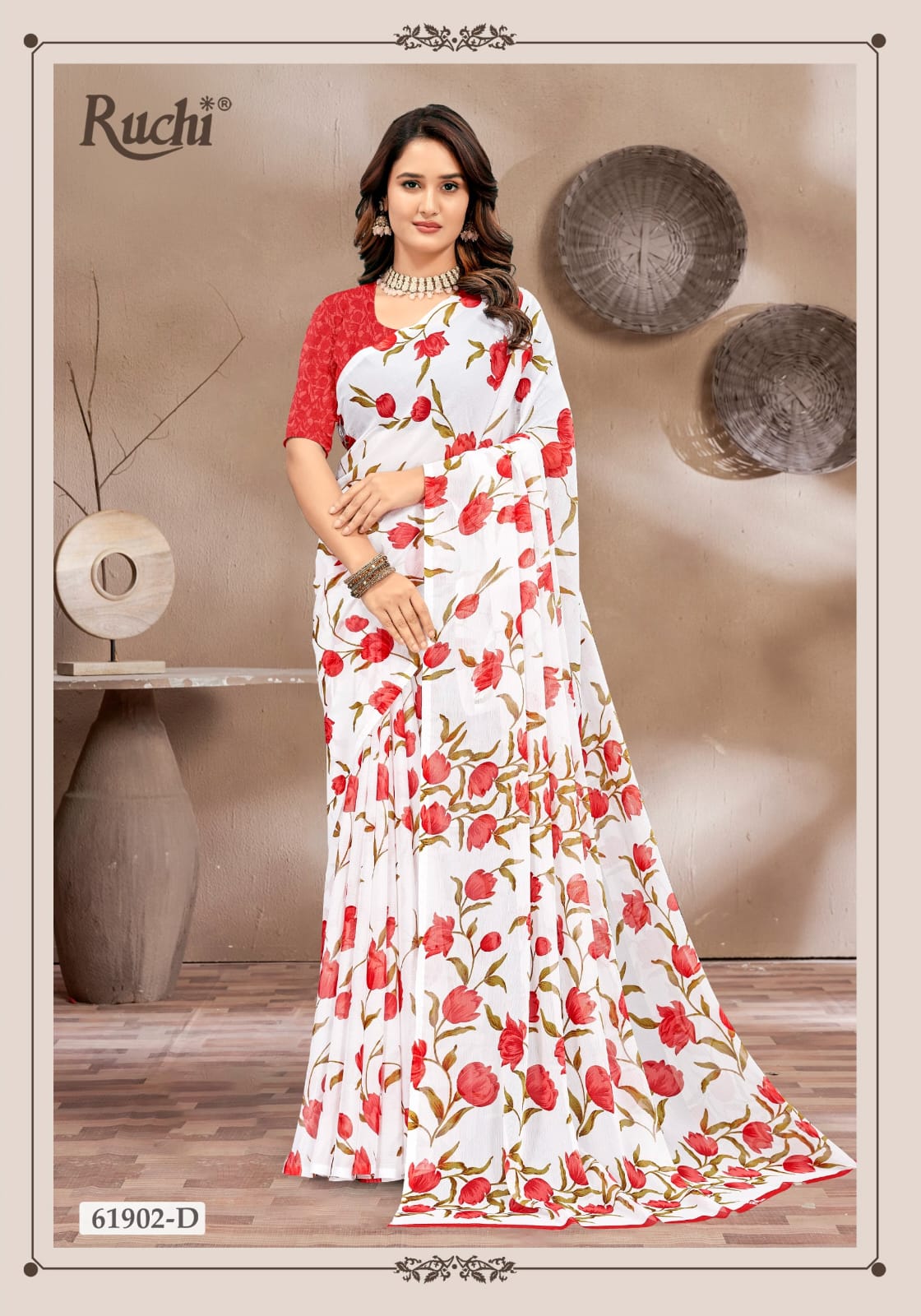 Super Star Chiffon 233 Ruchi Sarees Exporter India