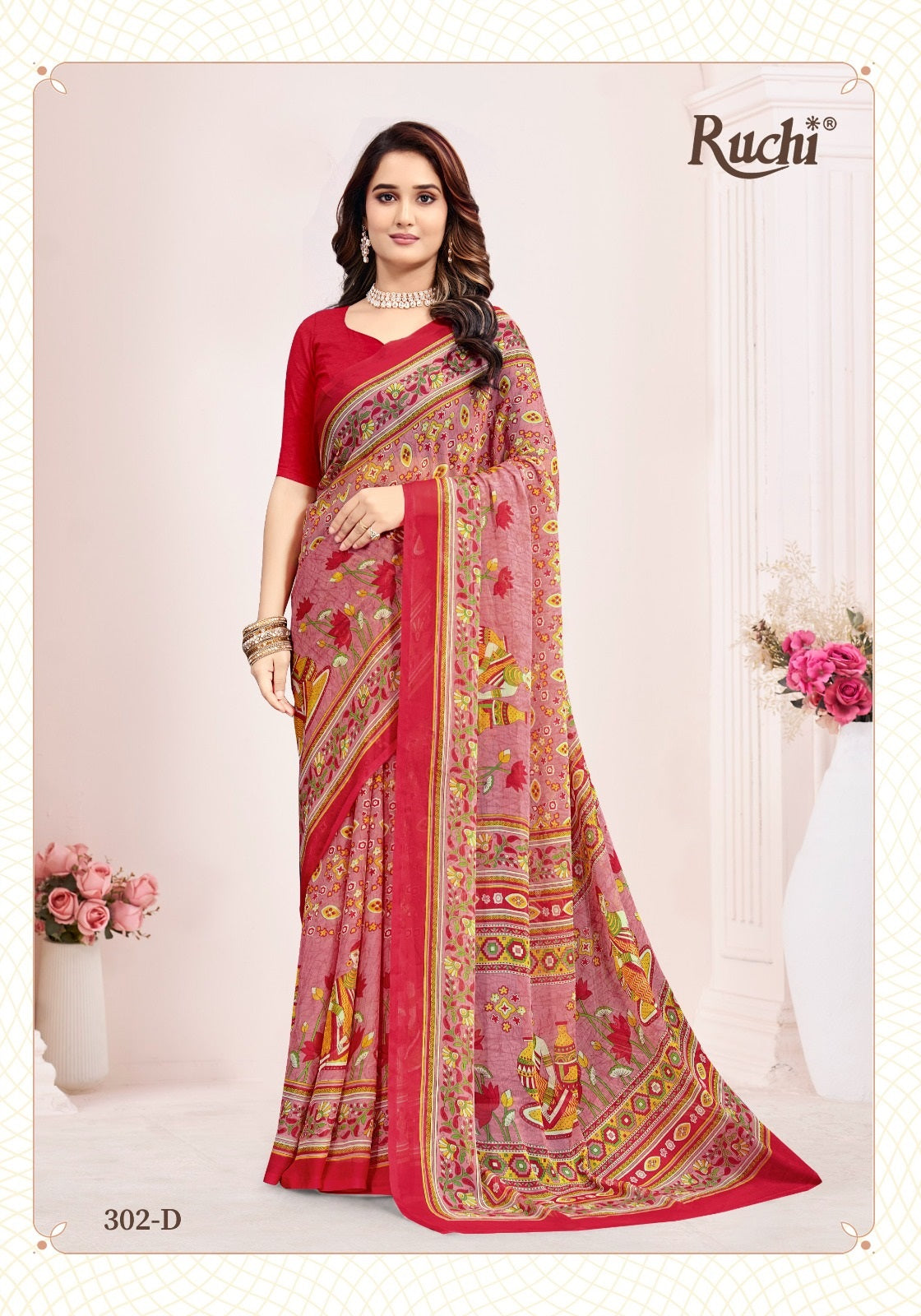 Super Star Chiffon 237 Ruchi Sarees Wholesaler