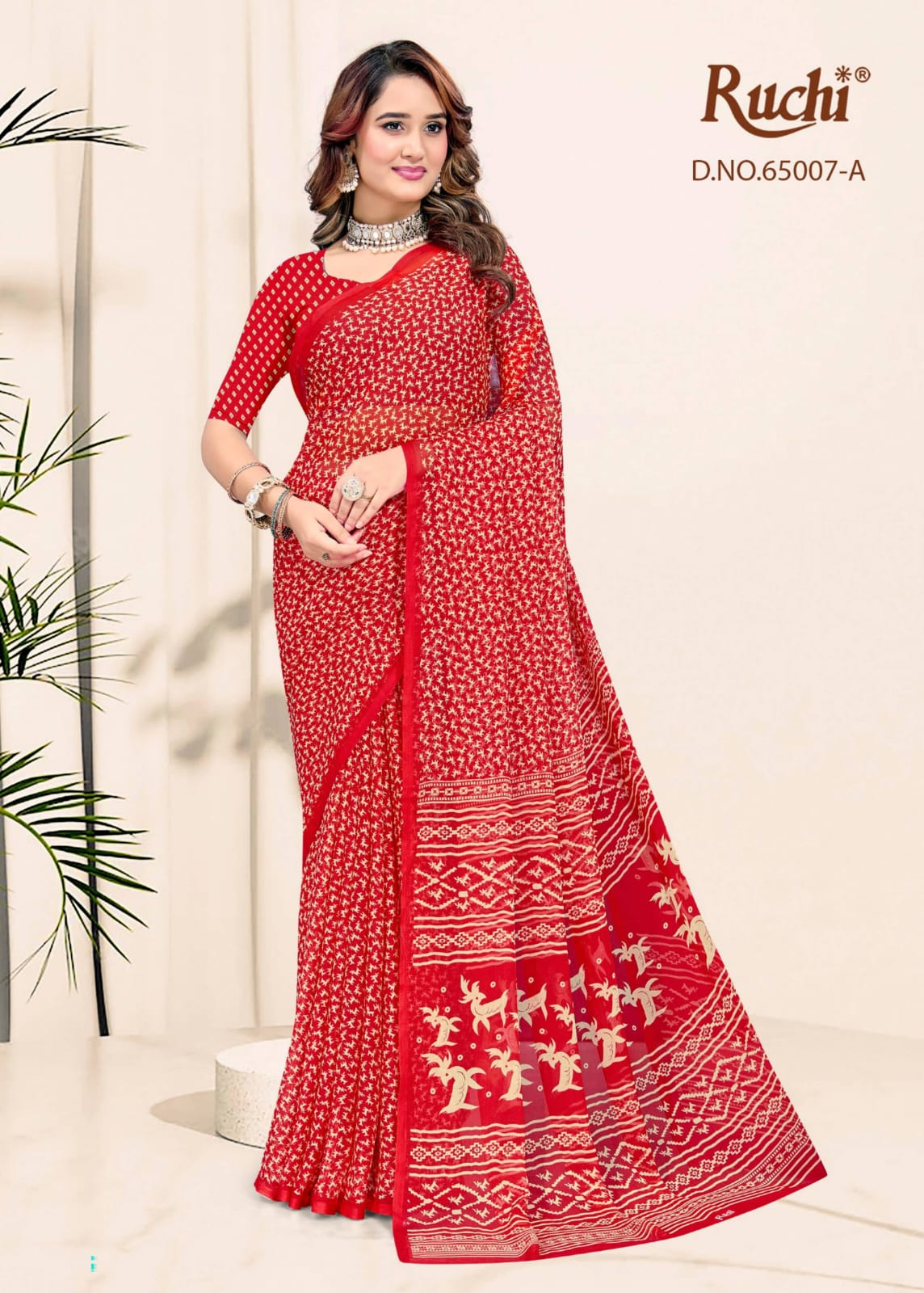 Super Star Chiffon 246 Ruchi Sarees Supplier Ahmedabad