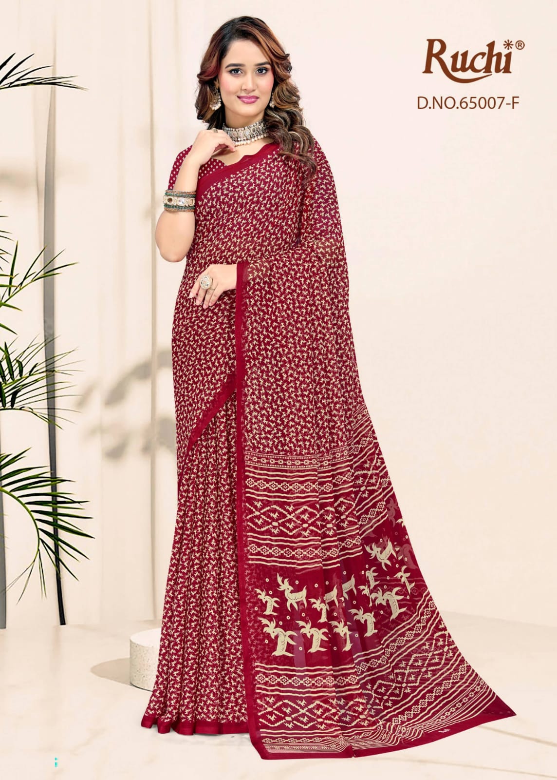 Super Star Chiffon 246 Ruchi Sarees Supplier Ahmedabad