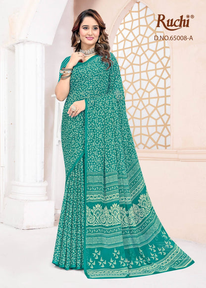 Super Star Chiffon 247 Ruchi Sarees Wholesaler