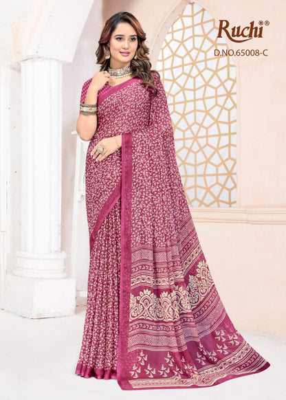 Super Star Chiffon 247 Ruchi Sarees Wholesaler