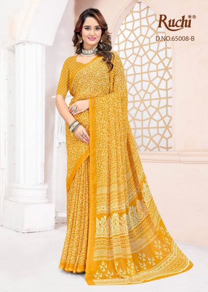 Super Star Chiffon 247 Ruchi Sarees Wholesaler