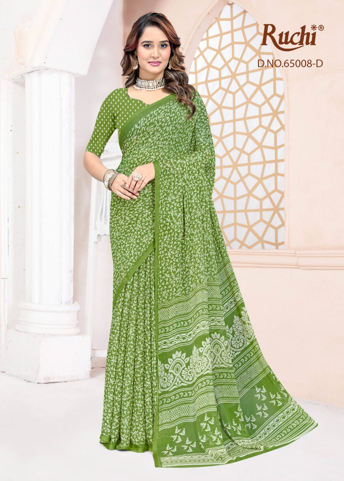Super Star Chiffon 247 Ruchi Sarees Wholesaler