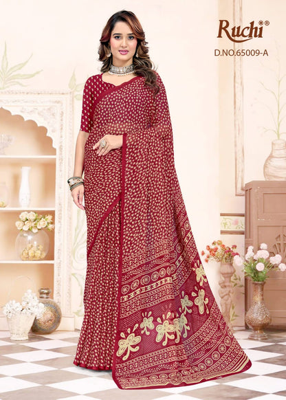 Super Star Chiffon 248 Ruchi Sarees Wholesale Rate