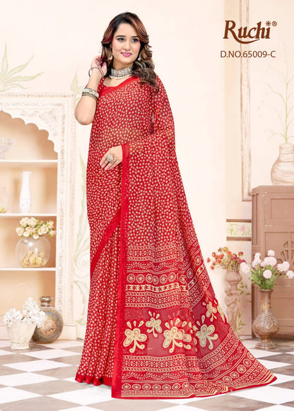Super Star Chiffon 248 Ruchi Sarees Wholesale Rate