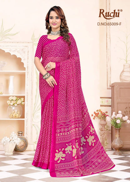 Super Star Chiffon 248 Ruchi Sarees Wholesale Rate