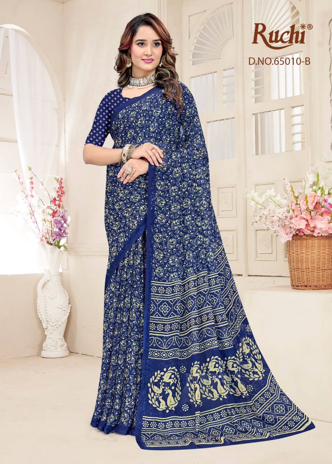 Super Star Chiffon 249 Ruchi Sarees Manufacturer Ahmedabad