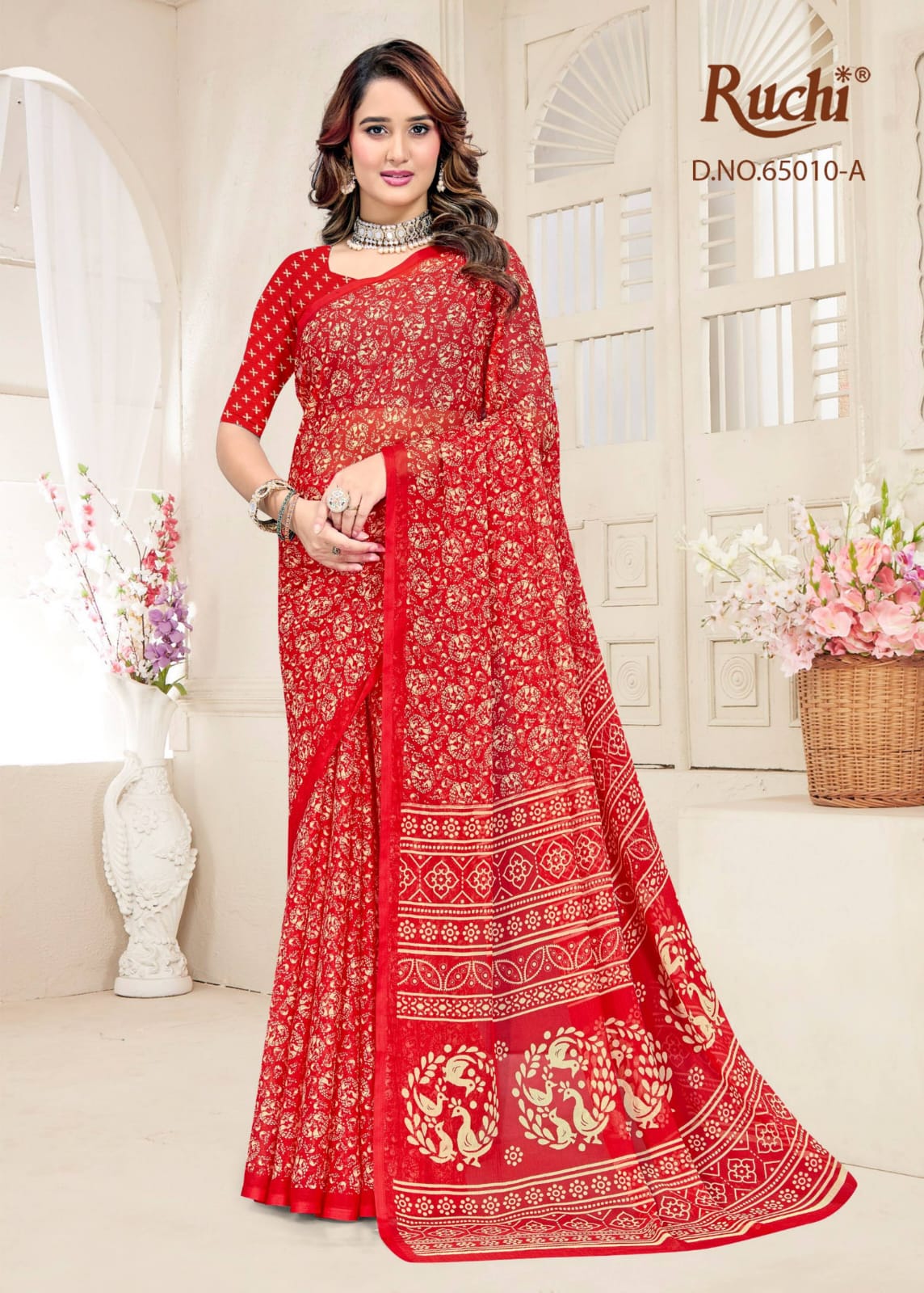 Super Star Chiffon 249 Ruchi Sarees Manufacturer Ahmedabad